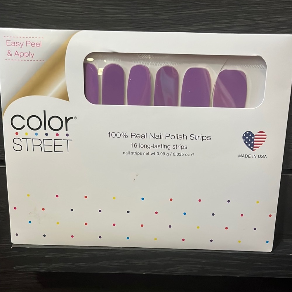 Color Street Vibrant Purple Nail Strips Napa Grappa